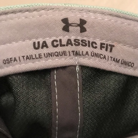 UNDER ARMOUR UA Classic Fit Definate Baseball Cap Mint Sage Green Sporty - Picture 6 of 7